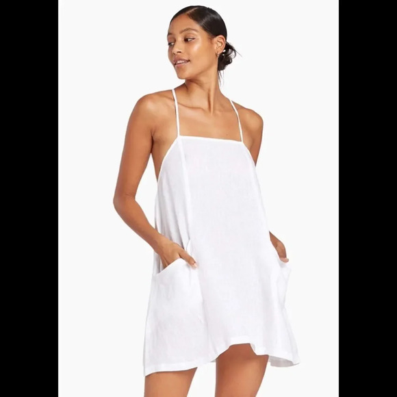 Vitamin A NOLA MINI DRESS, WHITE XS - Picture 12 of 13